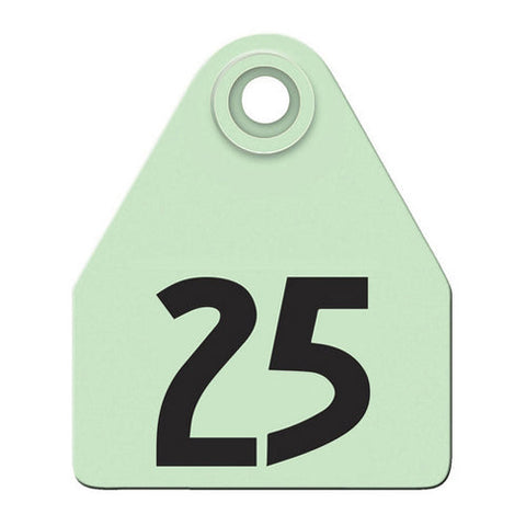 Agritags, AgriLabs Medium Numbered AgriTags 1-25 Green, 1 Count