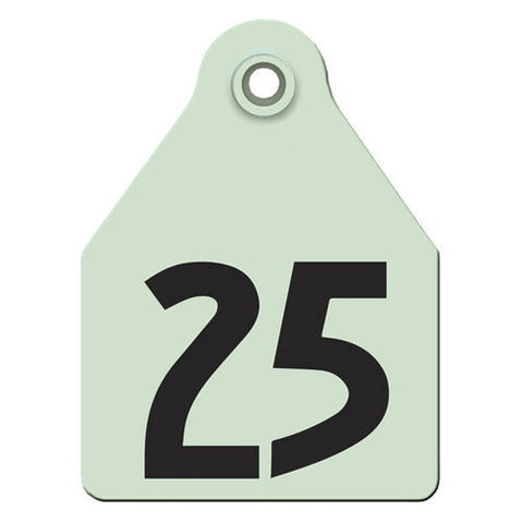 Agritags, AgriLabs Maxi Numbered AgriTags 1-25 Green, 1 Count