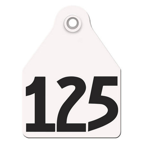 Agritags, AgriLabs Maxi Numbered AgriTags 101-125 White, 1 Count