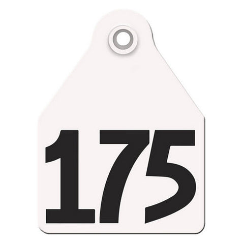 Agritags, AgriLabs Maxi Numbered AgriTags 151-175 White, 1 Count