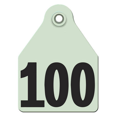 Agritags, AgriLabs Maxi Numbered AgriTags 76-100 Green, 1 Count