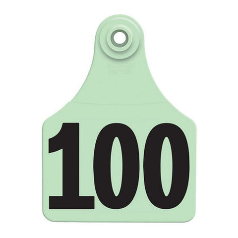 Allflex, Allflex Global Large Numbered Tags 76-100 Green, 1 Count