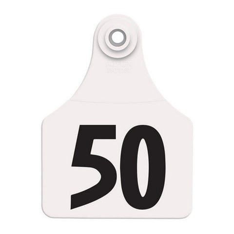 Allflex, Allflex Global Large Numbered Tags 26-50 White, 1 Count
