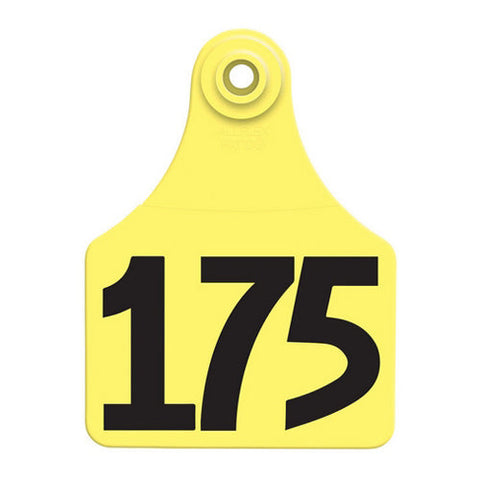 Allflex, Allflex Global Large Numbered Tags 151-175 Yellow, 1 Count