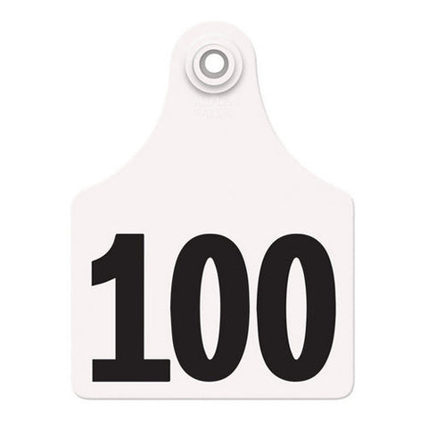 Allflex, Allflex Global Maxi Numbered Tags 76-100 White, 1 Count