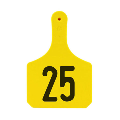 Y-Tex, Y-Tex Numbered Cow Y-Tag Ear Tags 1-25 Yellow, 1 Count