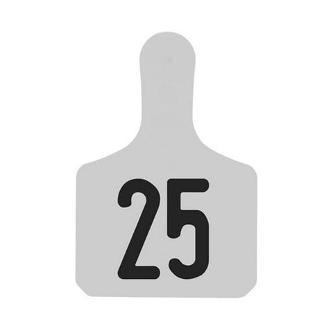 Y-Tex, Y-Tex Numbered Calf Y-Tag Ear Tags 1-25 White, 1 Count