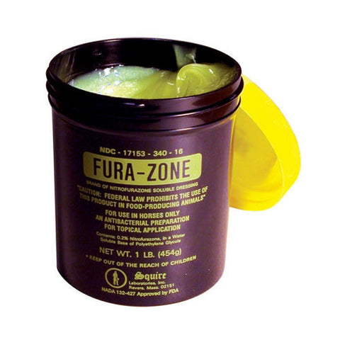 Fura-Zone, Fura-Zone Nitrofurazone Ointment For Horses, 1 Lb