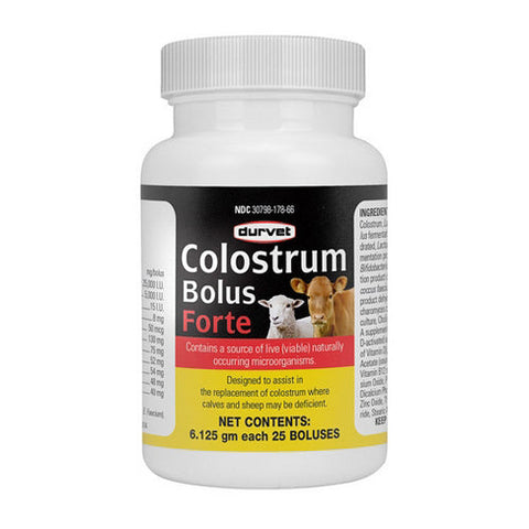 Durvet, Colostrum Bolus Forte For Calves And Sheep, 25 Count