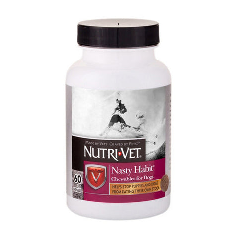 Nutri-Vet, Nutri-Vet Nasty Habit Chewables For Dogs, 60 Count