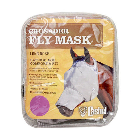 Cashel, Crusader Long Nose Pasture Fly Mask without Ears Arab, 1 Count
