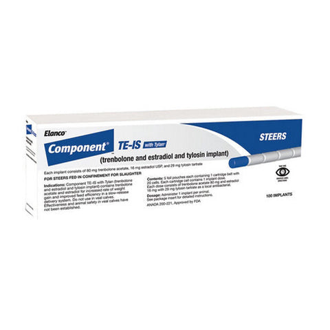 Elanco, Component TE-IS with Tylan Cattle Implants Cartridge, 20 Dose