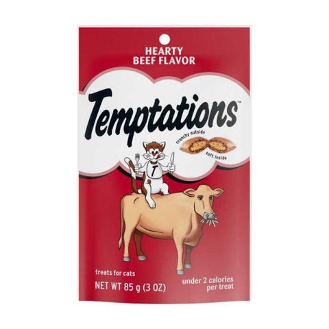 Pedigree, Whiskas Temptations Hearty Beef, 3 Oz