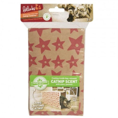 Quaker, Quaker Petlinks Catnip Caverns Set Of Catnip Infused Paper Bags, 1 Each