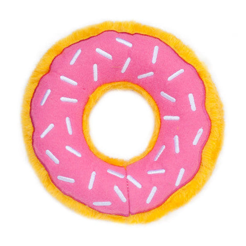 ZippyPaws, ZippyPaws Donutz Dog Toy, Strawberry, 1 Each/Medium