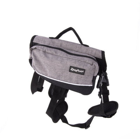 ZippyPaws, ZippyPaws Backpack For Dog, Graphite, 1 Each/Small
