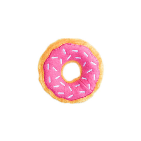 ZippyPaws, ZippyPaws Donutz Dog Toy, Junior Strawberry, 1 Each/Small