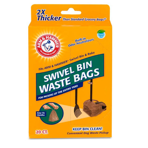 Arm & Hammer, Arm & Hammer Waste Bags for Swivel Bin & Rake, Penny, 1 Each/20 Count