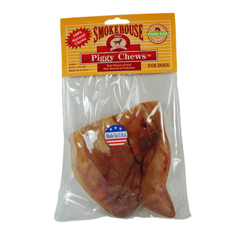 Smokehouse, Smokehouse USA Made Natural Pig Ears Dog Chew, 1 Each/2 Pack