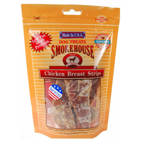 Smokehouse, Smokehouse USA Made Chicken Strips Dog Treat, 1 Each/4 Oz