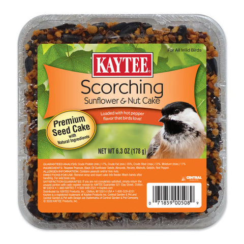 Kaytee, Kaytee Scorching Sunflower & Nut Cake, 1 Each/6.3 Oz
