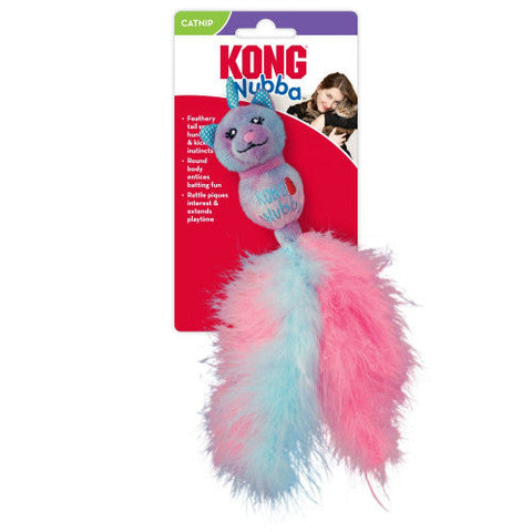 Kong, KONG Wubba Caticorn Cat Toy, Pink/Light Blue, 1 Each/One Size