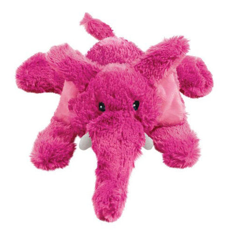 Kong, KONG Cozie Elmer Elephant Plush Dog Toy, Pink, 1 Each/Small