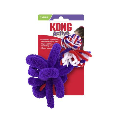 Kong, KONG Cat Active Rope Cat Toy, Red & Purple, 1 Each/2 Pack