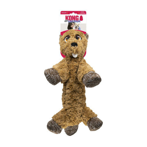 Kong, KONG Low Stuff Flopzie Beaver Dog Toy, 1 Each/Medium