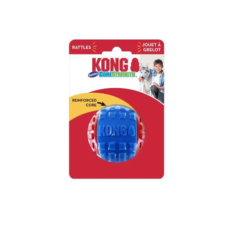Kong, KONG CoreStrength Rattlez Dog Toy, Ball, 1 Each/Large