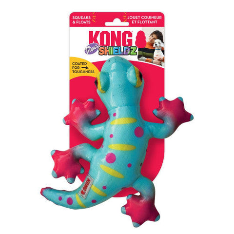 Kong, KONG Shieldz Tropics Dog Toy, Gecko, Green, 1 Each/Medium