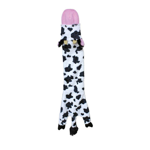 Skinneeez, Skinneeez Crinkler Dog Toy Cow, 1 Each/23 in