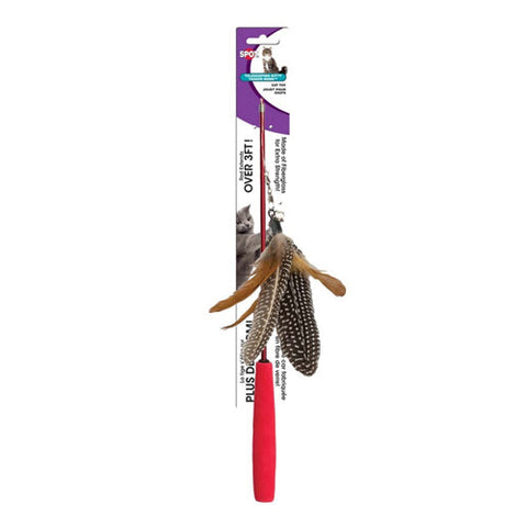 Spot, Spot Telescoping Kitty Teaser Wand Cat Toy, Assorted, 1 Each/36 in
