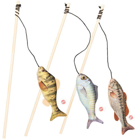 Spot, Spot Gone Fishin Teaser Wand Catnip Toy, Assorted, 1 Each