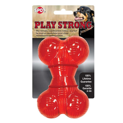 Spot, Spot Play Strong Bone Dog Toy, 1 Each/4.5 in, Small