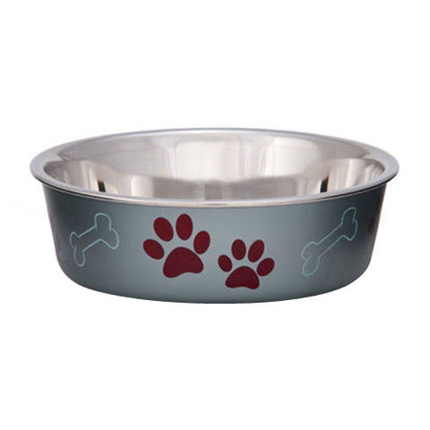 Loving Pets, Loving Pets Metallic Dog Bowl, Blueberry, 1 Each/Small