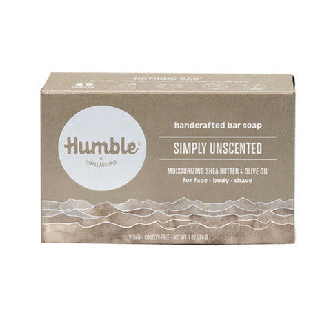 Humble Brands, Bar Soap Travel Size Simply Unscented, 1 Oz