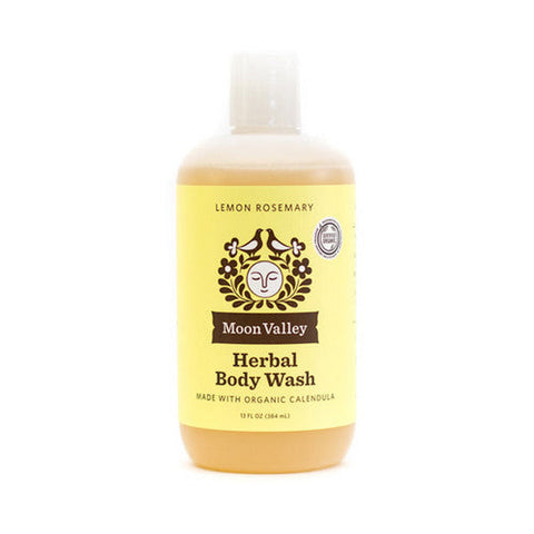 Moon Valley Organics, Herbal Body Wash Lemon Rosemary, 12.9 Oz