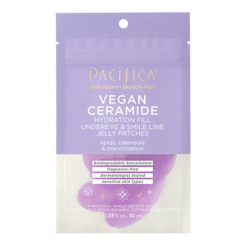 Pacifica, Vegan Ceramide Under Eye & Smile Line Jelly Patches, Puffy Eyes 10 Ml