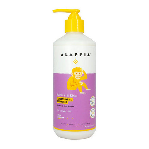 Alaffia, Babies & Kids Conditioner & Detanglerx, Lemon Lavender 16 Oz