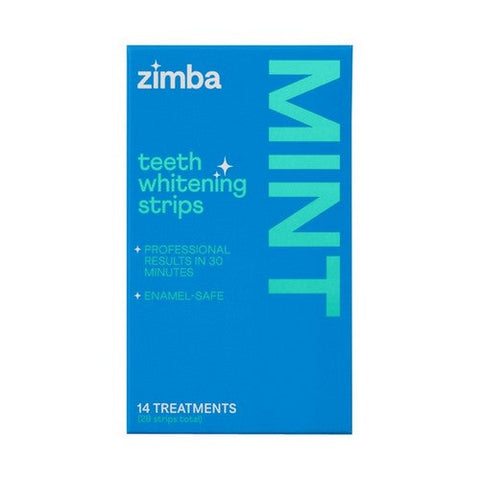 Zimba, Teeth Whitening Strips Minty, 28 Count