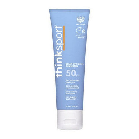 ThinkSport, SPF 50 Clear Zinc Sunscreen, 3 Oz