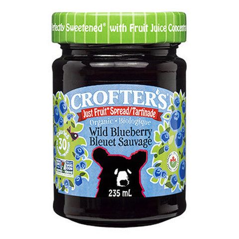 Crofter's, Organic Just Fruit Blueberry, 235 Ml