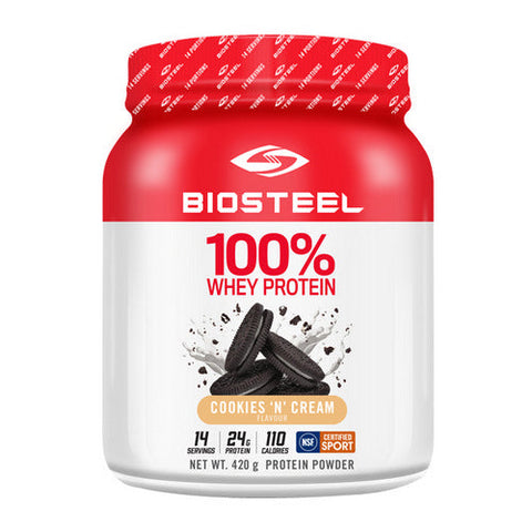 Biosteel, 100% Whey Protein Cookies N Cream, 420 Grams