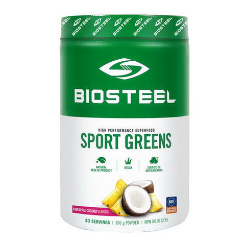 Biosteel, Sports Greens Pineapple Coconut, 306 Grams