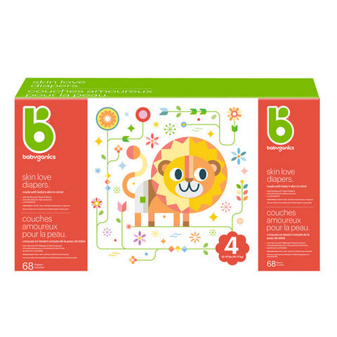 Babyganics, Diapers Size 4, 68 Count