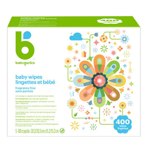 Babyganics, Baby Wipes, 400 Count