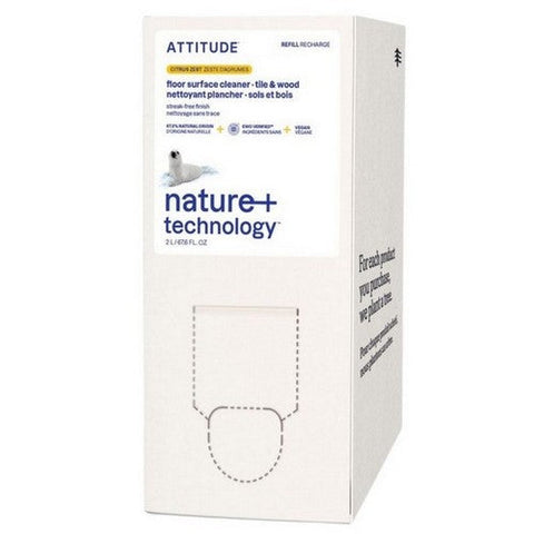 Attitude, Nature Floor Surface Tile And Wood Cleaner, 2 Litre