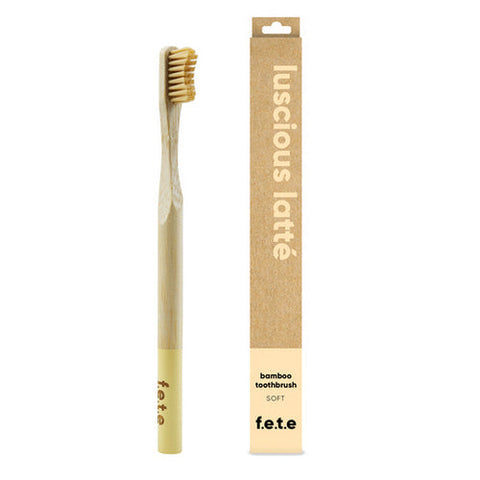 F.e.t.e., Bamboo Toothbrush Luscious Latte, 1 Count