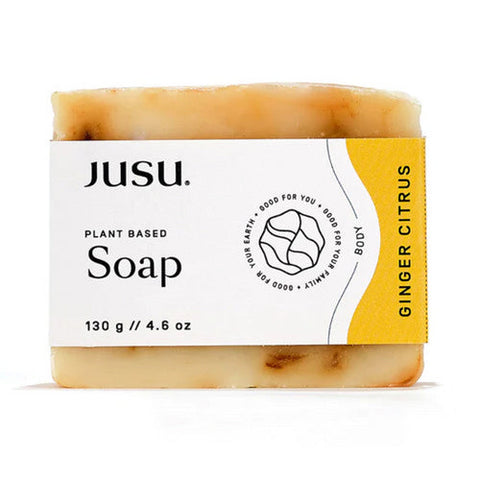 Jusu, Bar Soap Ginger Citrus, 130 Grams